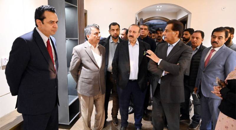 NA Speaker pays visit to Parliament Lodges