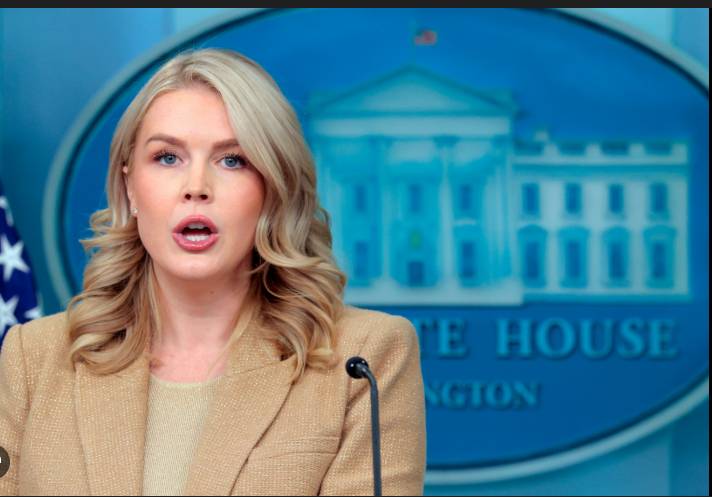 Trump raises eyebrows with creepy praise of Press Secretary Karoline