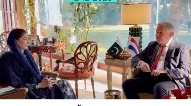 CM Maryam, Netherlands envoy agree to boost cooperation in various fields