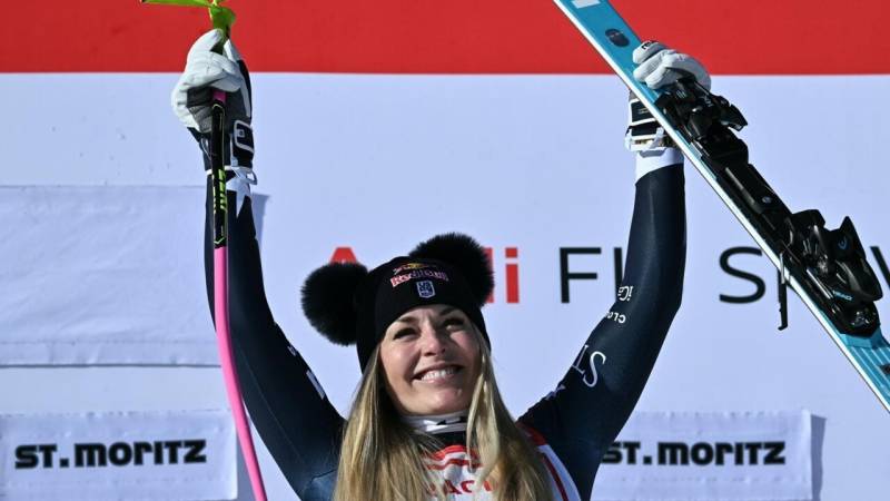 Vonn claims sensational first ski World Cup win since 2018