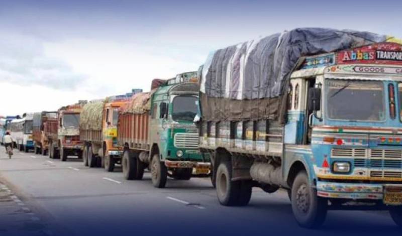 Goods transporters' wheel-jam strike continued on eighth day in Punjab