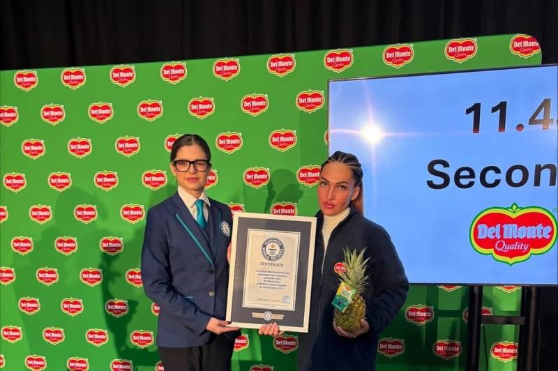 Dominica sets Guinness World record by slicing pineapples in just 11.43 seconds