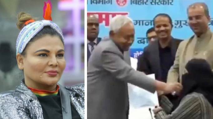 Rakhi Sawant demands apology from Nitish Kumar after Muslim woman’s hijab pulled
