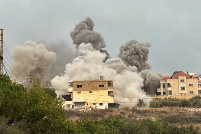 Israel launches series of strikes on Lebanon