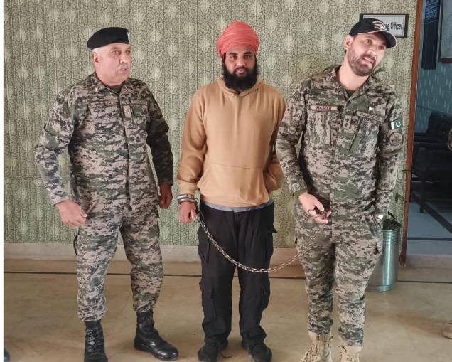 Indian national arrested at Kasur border for entering Pakistan territory