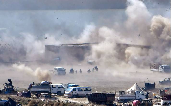 US strikes over 70 IS targets in Syria after attack on troops