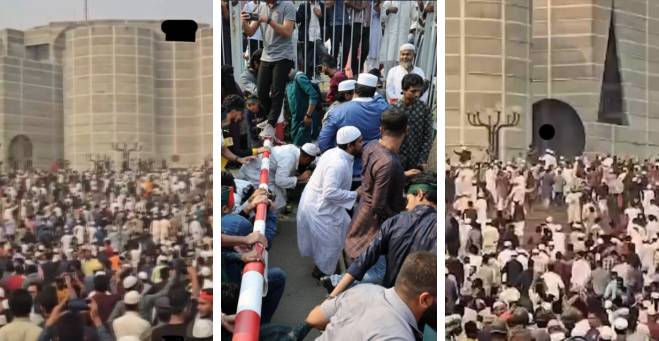 Violent mob storms Bangladeshi parliament after Osman Hadi’s funeral