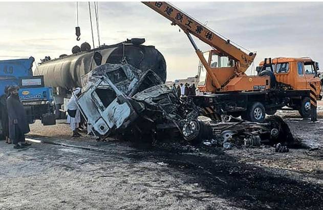 Nine Afghan nationals die in Chaghi road smash