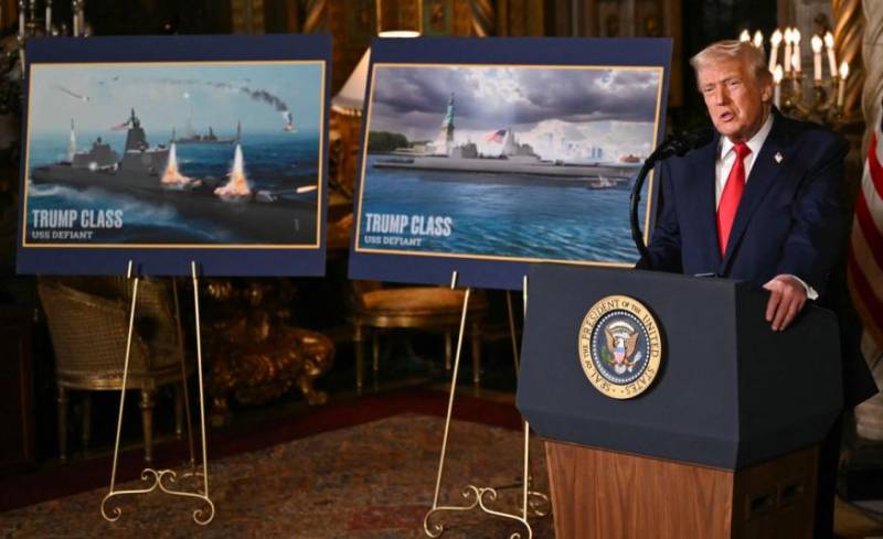Trump announces new US warship class named after himself