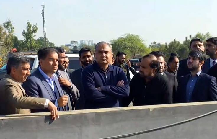 Mohsin Naqvi visits Shaheen Chowk Underpass Project in Islamabad