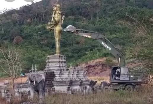 Cambodia slams demolition of Hindu statue by Thai army