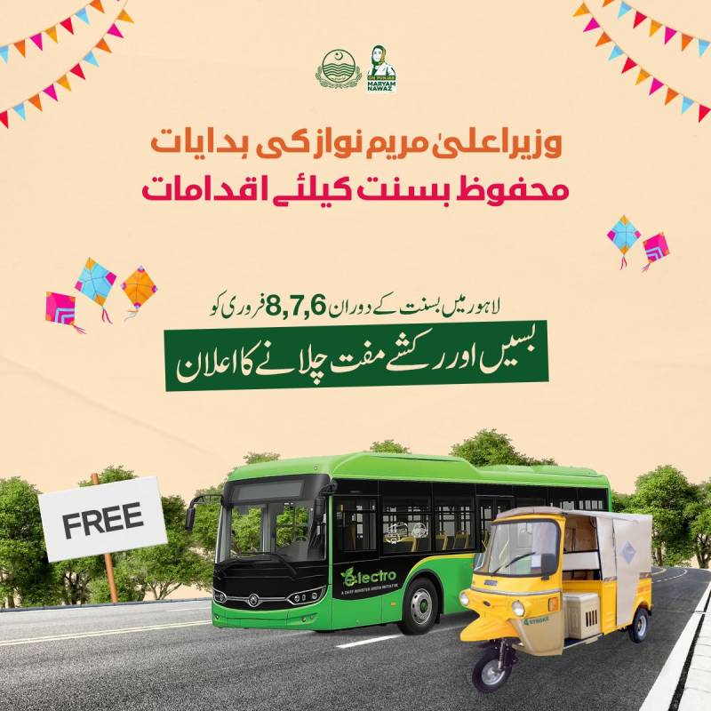Basant in Lahore: Punjab govt to provide free transport for three days