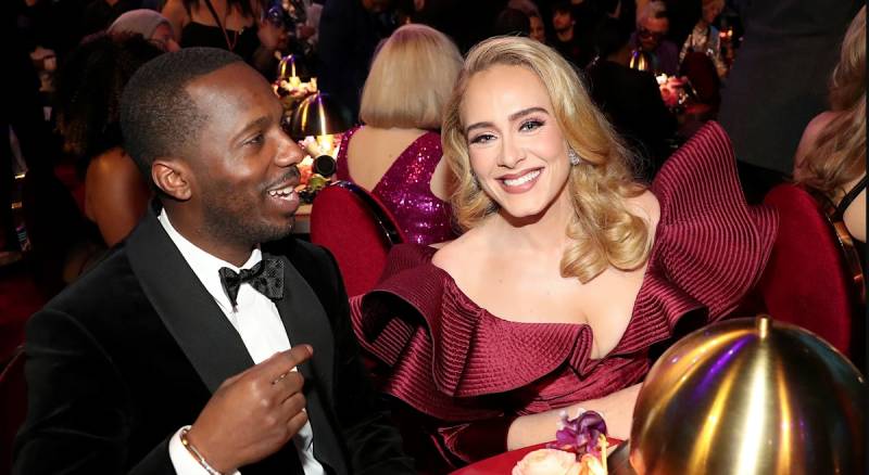 Adele spotted with fiance Rich Paul and his three kids at Christmas party 
