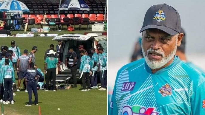 Dhaka Capitals assistant coach dies after suffering heart attack before the BPL match