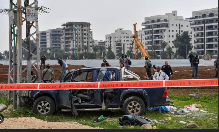 Two Israelis killed in stabbing and ramming attack