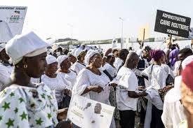 Guinea junta chief headed for victory in presidential vote