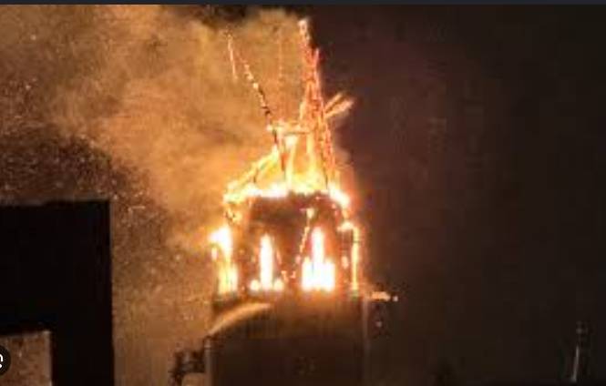 Fire ravages Amsterdam church on 'unsettled' Dutch New Year