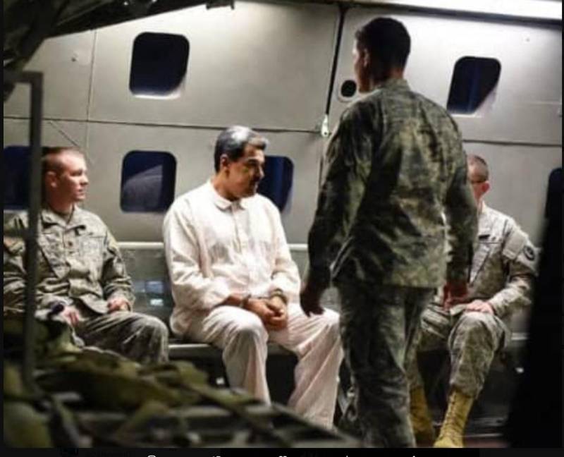 Trump posts photo of Venezuela's Nicolas Maduro in blindfolds, handcuffs