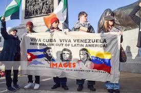 Communists protest outside US embassy in London against attack on Venezuela
