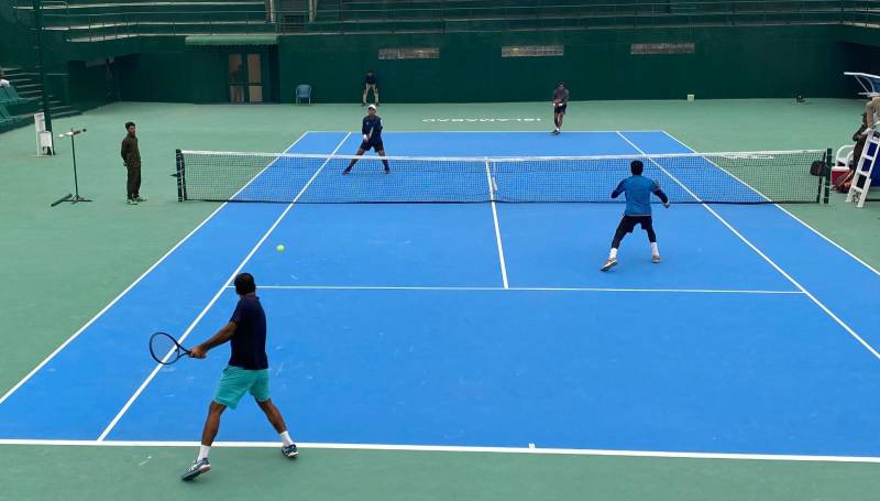Abubakar/Nael upset top seeds Aisam/Muzammil to reach doubles final at National Ranking Tennis 