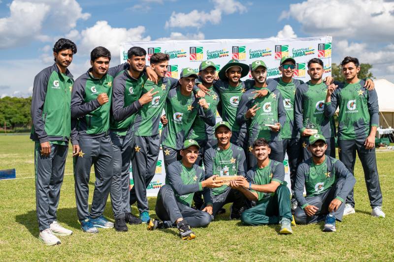 Pakistan U-19 crush Zimbabwe to lift tri-nation series title