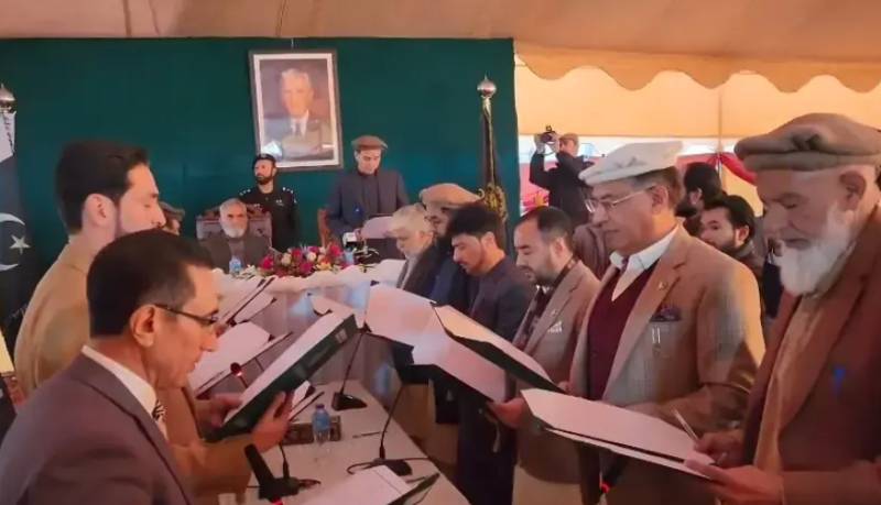 Gilgit Baltistan caretaker cabinet takes oath