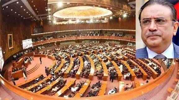 President Asif Ali Zardari summons national assembly session on January 12