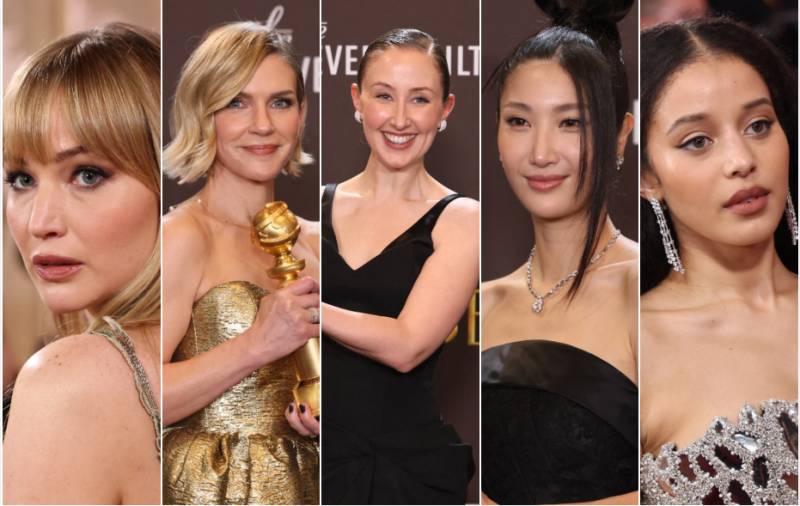 Globes red carpet: Chic black, naked dresses and a bit of politics