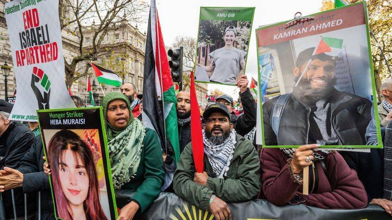 Three more UK pro-Palestinian activists end hunger strike