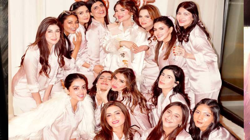 Yashma Gill and Hina Ashfaq drop glimpses from bachelorette party