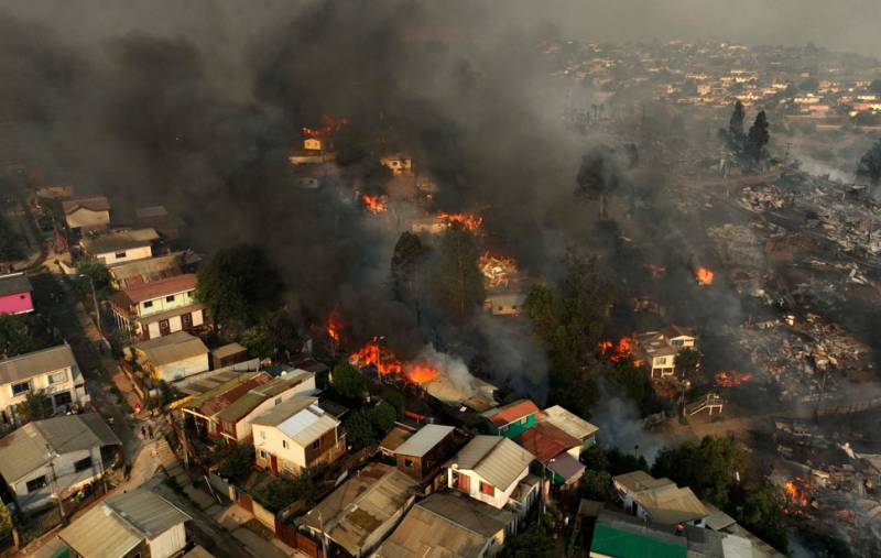 Over 20,000 flee as Chile’s Penco Forest fire spreads