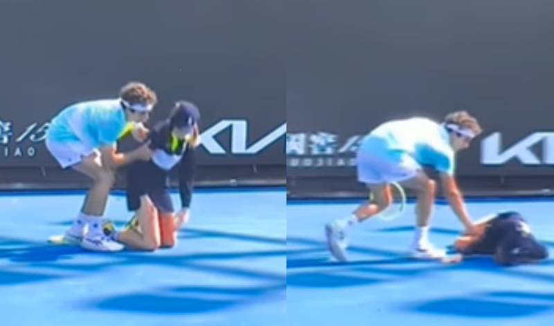 Ball girl collapses in Australian Open heat as players rush to help