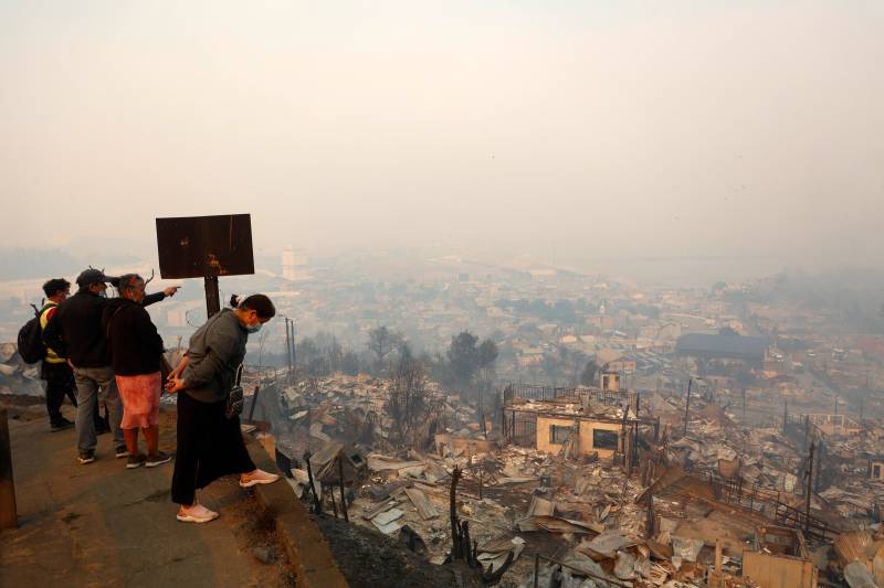 Chile declares emergency as wildfires kill at least 15