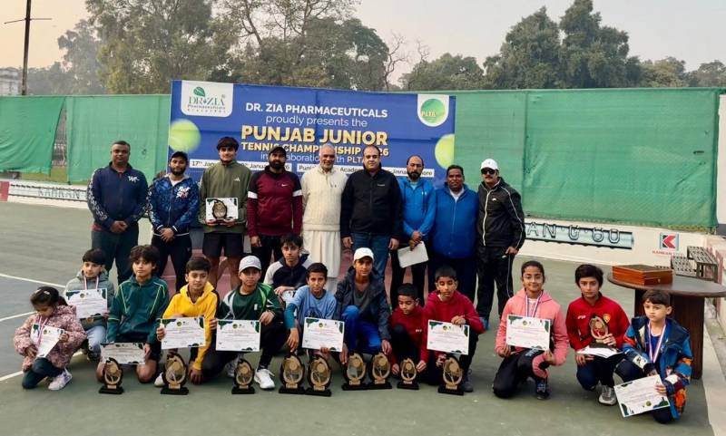 Muaz clinches three titles at Punjab Junior Tennis