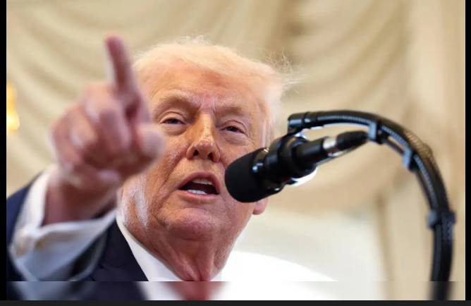 Trump says not thinking 'purely of peace' in Greenland push