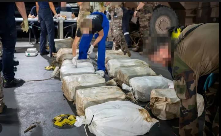 French navy seizes almost 5 tonnes of cocaine from ship in Pacific