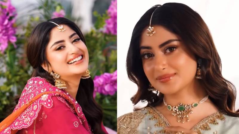 Sajal Aly shows off luxurious embroidered bridal and traditional outfits