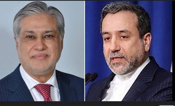 Ishaq Dar, Iranian FM discuss regional situation on phone