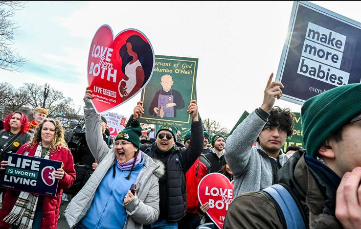 Thousands join annual anti-abortion rally in Washington