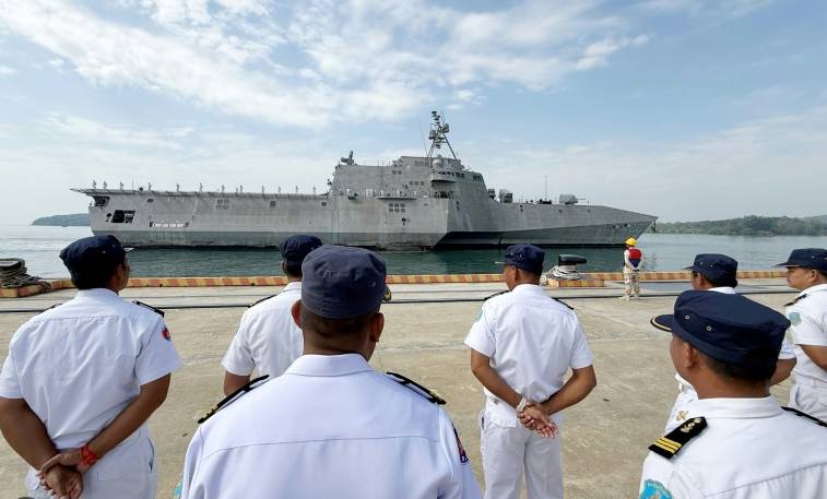 US warship makes first call at Chinese-renovated naval base in Cambodia