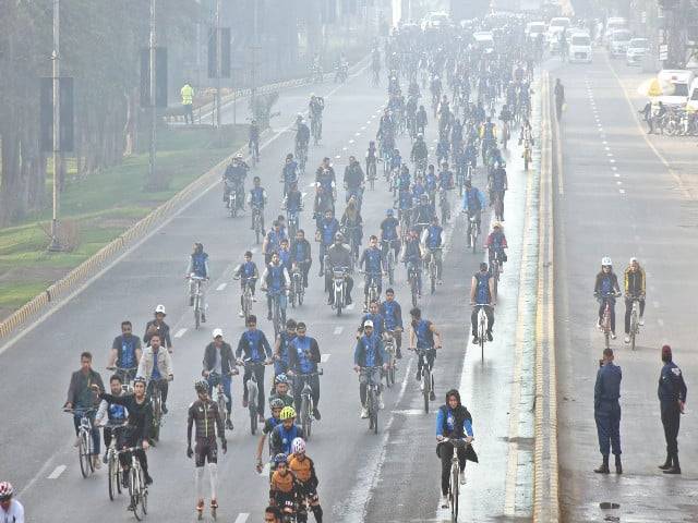 First phase of Family Cycling Riders race completed in Lahore