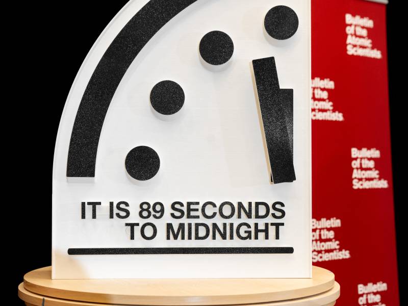 'Doomsday Clock' moves closer to midnight, a year into Trump term