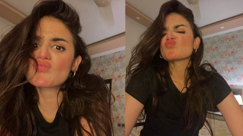 Hira Mani drops goofy selfies after backlash over revealing wedding outfit