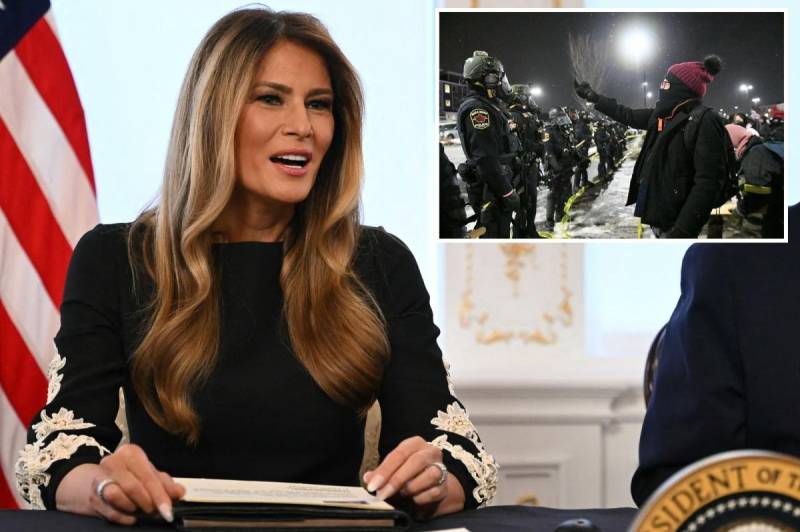 Melania Trump urges 'unity' over Minneapolis unrest