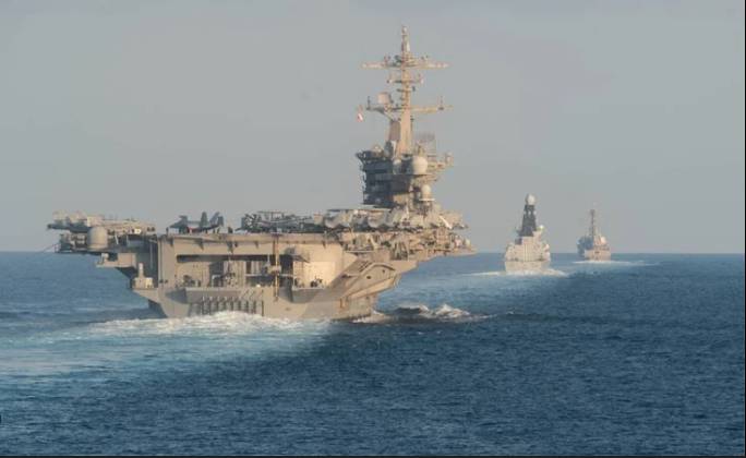 US aircraft carrier has arrived in Middle East