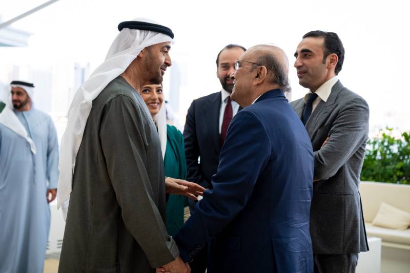 President Zardari, Sheikh Mohamed bin Zayed of UAE discuss bilateral relations