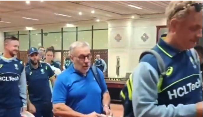 Australian T20 team lands in Lahore for three-match series