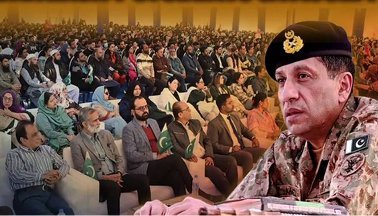 DG ISPR interacts with Karachi University students