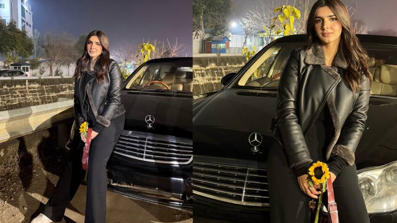 Laadli star Vaneeza Sattar shows off Mercedes-Benz car