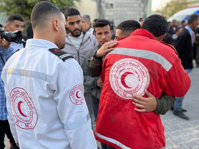 Red Cross 'outraged' as on-duty paramedic killed in Gaza